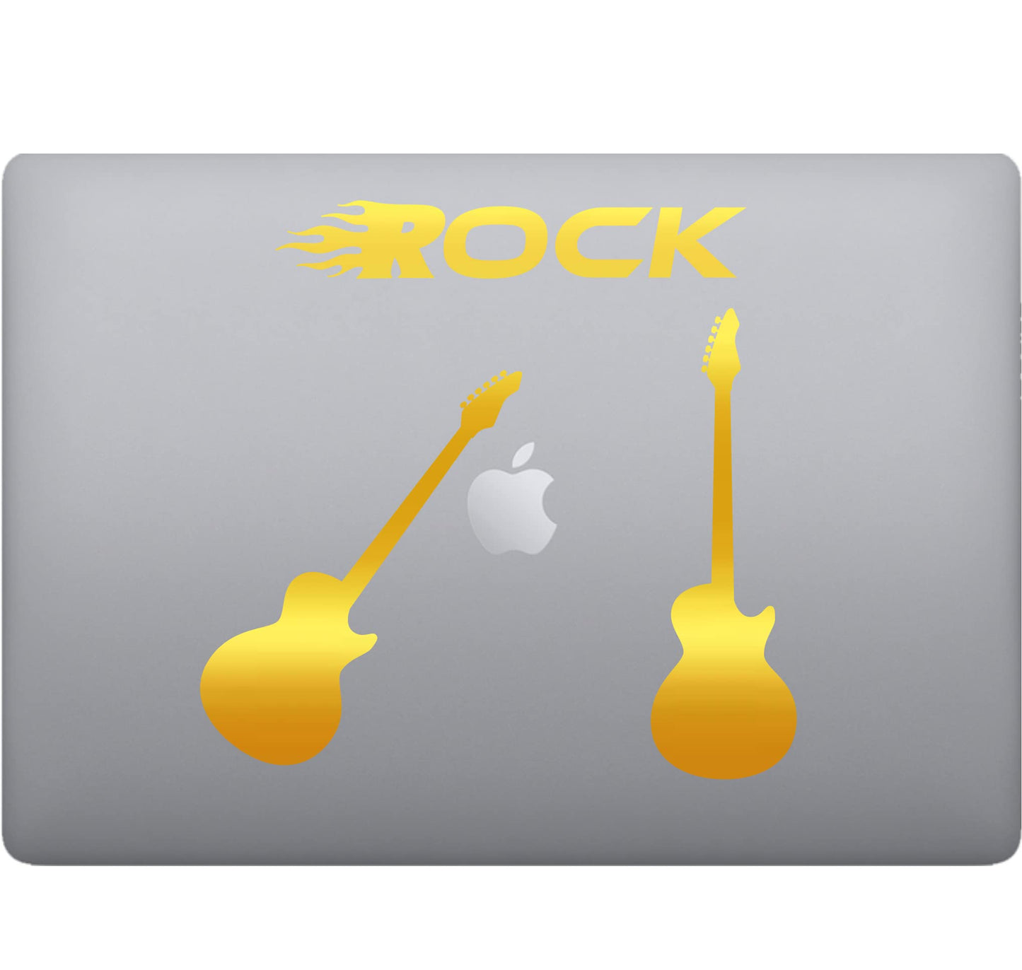 Adesivo Rock GUITAR-CHITARRA decalcomania vinile tablet computer , macbook , decalcomania arte mela -Vinile colore a scelta COD.P0058 a €10.99 solo da DualColorStampe