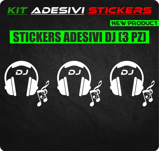 DualColorStampe Adesivi DJ CONSOLLE MUSICA ACCESSORI PER PC auto TUNING STICKERS Divertente Sticker Decal- vinile colore a scelta COD.P0069 a €9.99 solo da DualColorStampe