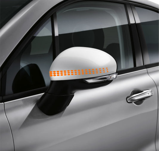 DualColorStampe Adesivi per Specchietti Retrovisori universali Car pois Stripes Design sportivo Confezione da 6 unità accessori auto stickers COD.0260 a €9.99 solo da DualColorStampe