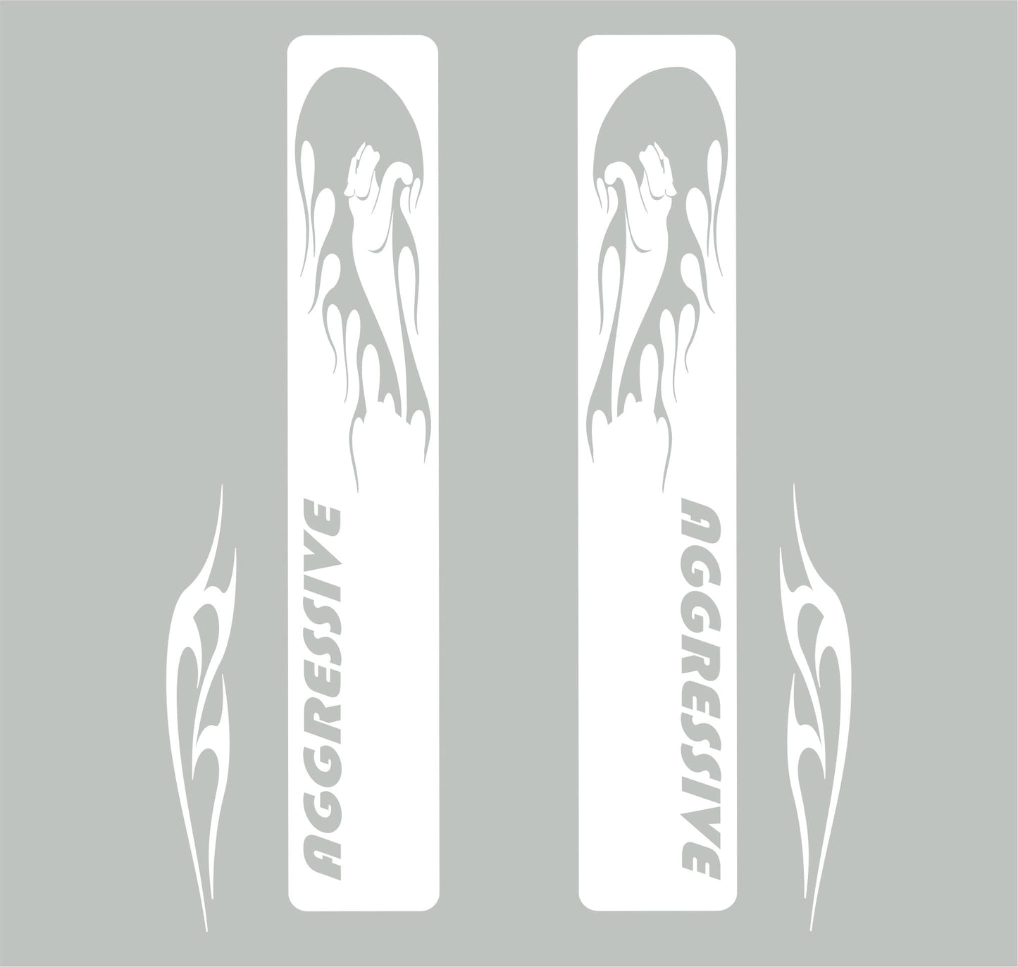 DualColorStampe Adesivi Forcella Bici MTB Mountain Bike Stickers Accessori Bicicletta Decalcomanie Aggressive B0038 a €15.99 solo da DualColorStampe