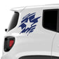 DualColorStampe Adesivi compatibili con JEEP RENEGADE fiancata laterale off road stella militare Adesivi Stickers Auto Decal accessori auto decorazione 0310 a €25.99 solo da DualColorStampe