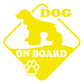 DualColorStampe Adesivo Cane a Bordo Dog on Board COCKER Decal Decalcomania Vinile Laptop Auto Moto Casco Camper Moto Biker COD.0315 a €12.99 solo da DualColorStampe