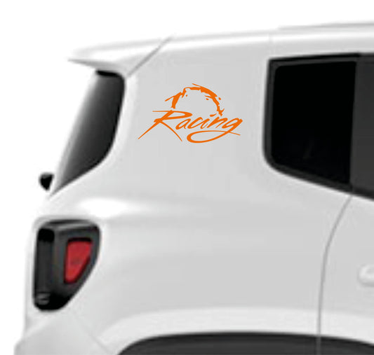 Adesivi compatibili con JEEP RENEGADE fiancata laterale off road RACING Adesivi Stickers Auto Decal accessori auto decorazione 0311 a €18.99 solo da DualColorStampe