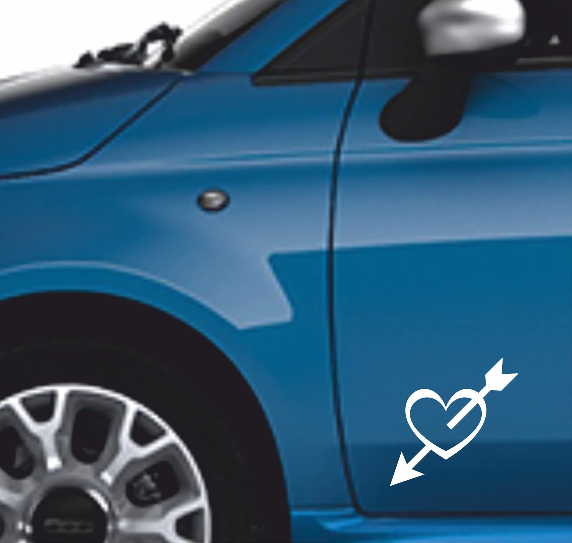 Adesivi a Cuore per San Valentino per auto moto mobili colore a scelta COD.0006 a €9.99 solo da DualColorStampe