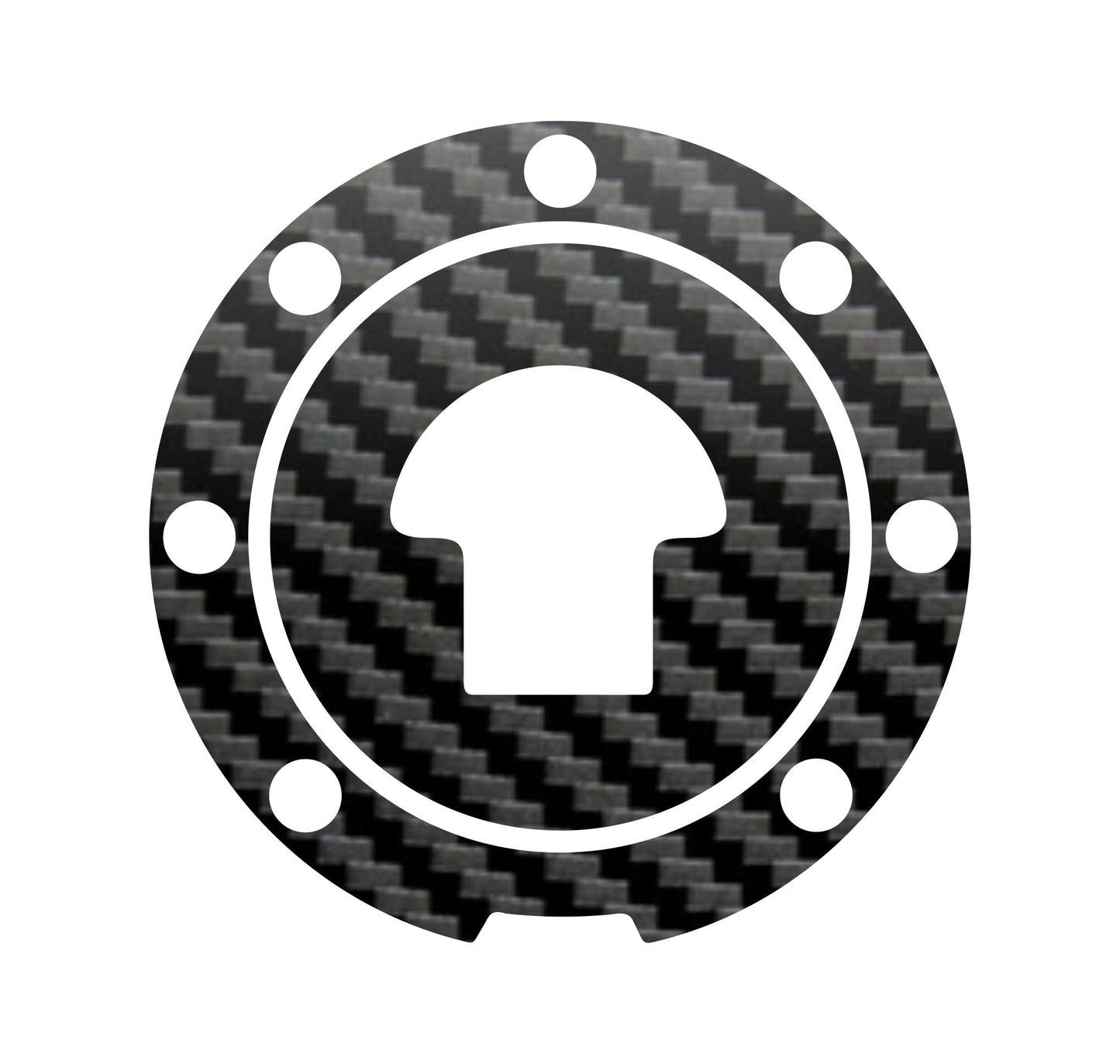 DualColorStampe Adesivo protezione tappo serbatoio compatibile con HONDA CBR 1000RR (2004-2012) carbonio moto M0189 a €9.99 solo da DualColorStampe