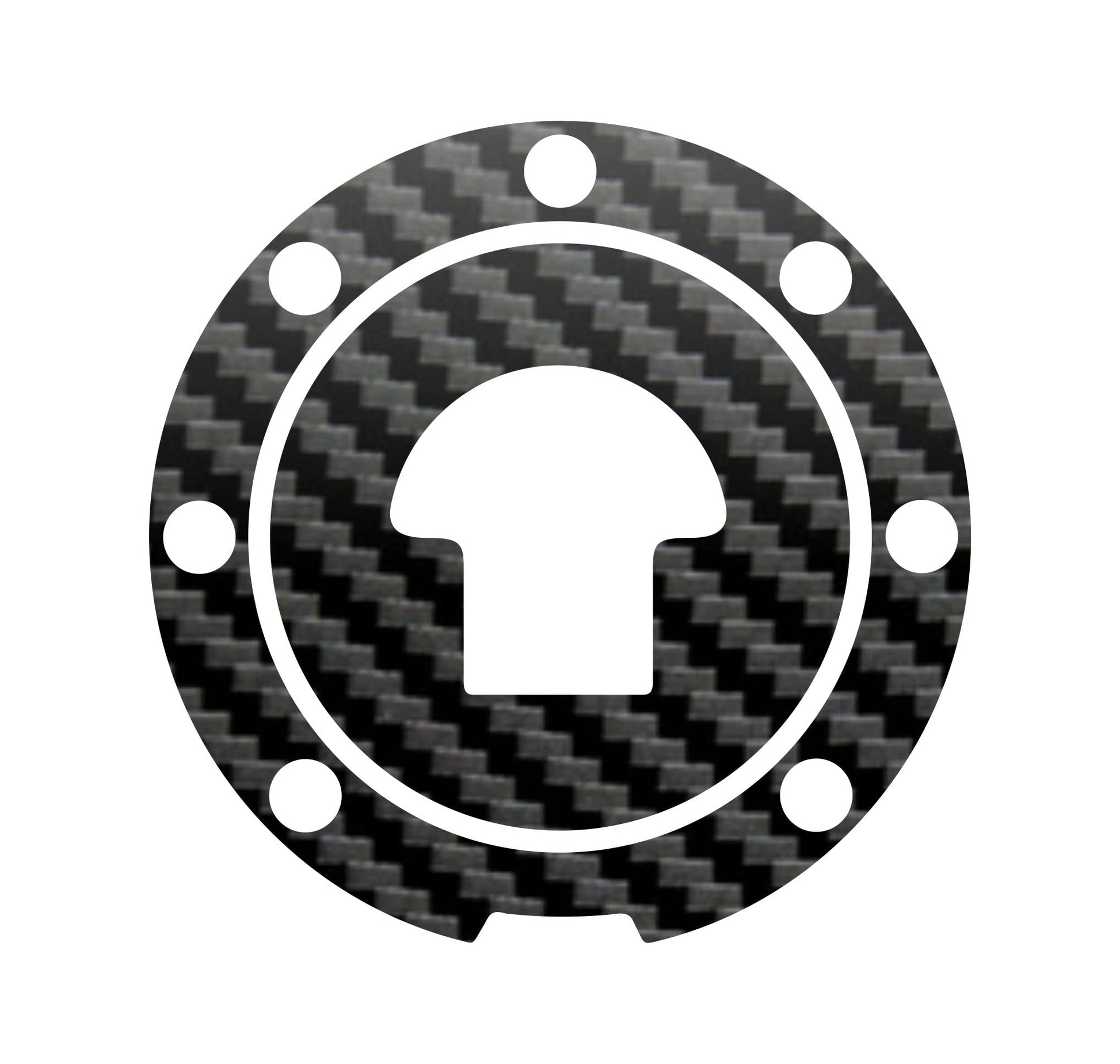 DualColorStampe Adesivo protezione tappo serbatoio compatibile con HONDA CBR 1000RR (2004-2012) carbonio moto M0189 a €9.99 solo da DualColorStampe