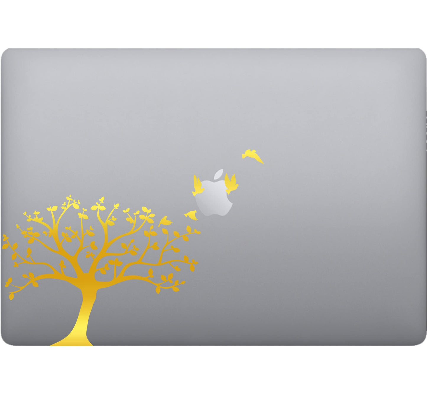 Adesivo albero uccellini Laptop Sticker Decalcomania Vinile Tablet Vinile adesivo macbook decalcomania arte mela -Vinile colore a scelta COD.P0048 a €10.99 solo da DualColorStampe