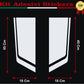 DualColorStampe Fasce Adesive Auto Adesivi cofano Strisce UNIVERSALI , adesivo stella cofano auto, adesivi per strisce auto tuning 0281 a €19.99 solo da DualColorStampe
