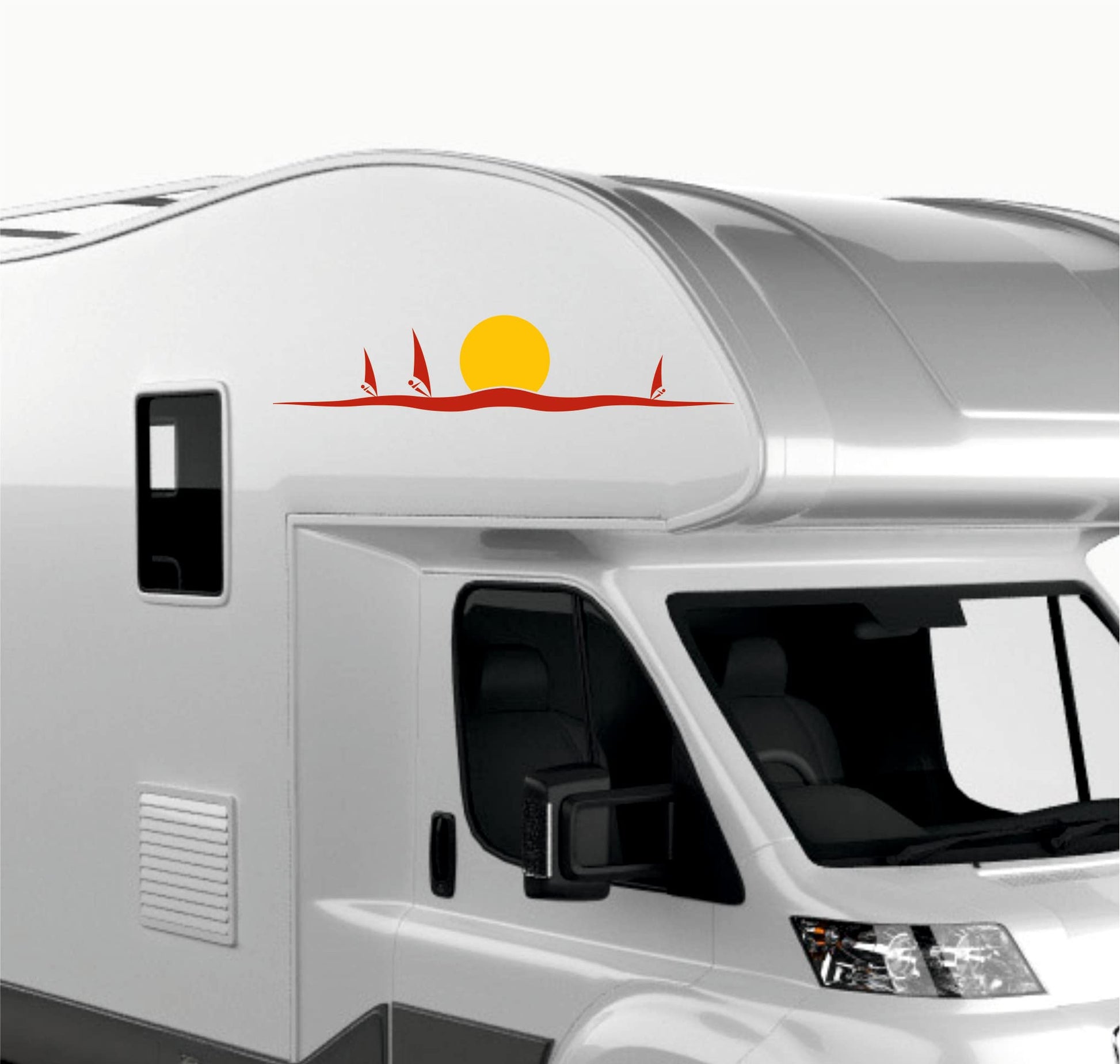 DualColorStampe Adesivi per Camper Compatibili con Adria Arca Bürstner Carthago Chausson Elnagh Mclouis Caravan Motorhome roulotte SURF SOLE CAMPER COD.0336 a €24.99 solo da DualColorStampe