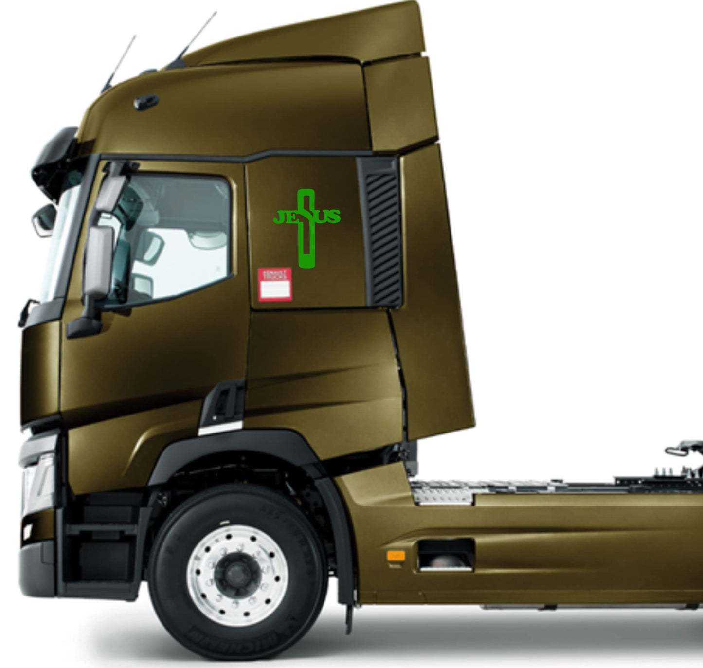 DualColorStampe Adesivi compatibili con Scania Iveco Man Daf Volvo per camion tir furgone jesus Gesù decorazioni camion accessori stickers COD.0221 a €18.90 solo da DualColorStampe