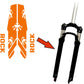 Set completo Adesivi Cerchi Bici MTB 26'' - 27,5'' - 28-29'' Pollici, adesivi forcella MTB, adesivi telaio MTB mani B0067 a €45.00 solo da DualColorStampe