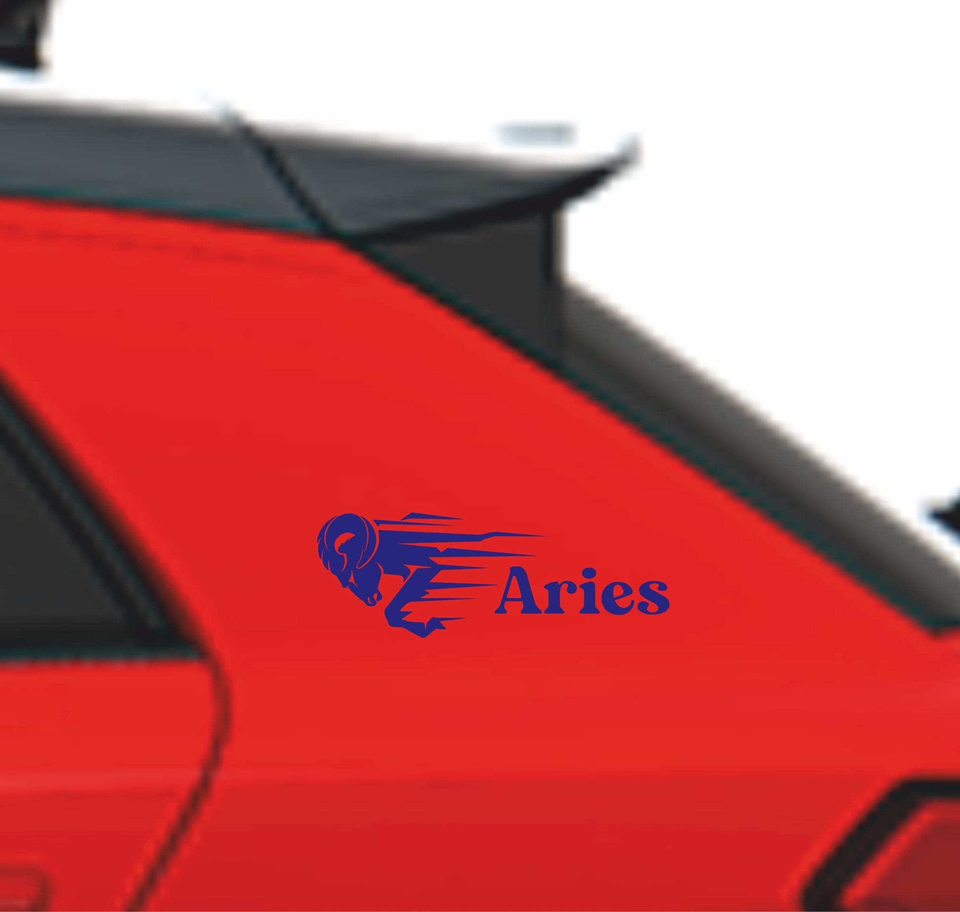 Adesivo Segno Zodiacale ARIETE- Adesive da Auto moto casco casa home camera - vinile colore a scelta COD.0025 a €12.99 solo da DualColorStampe
