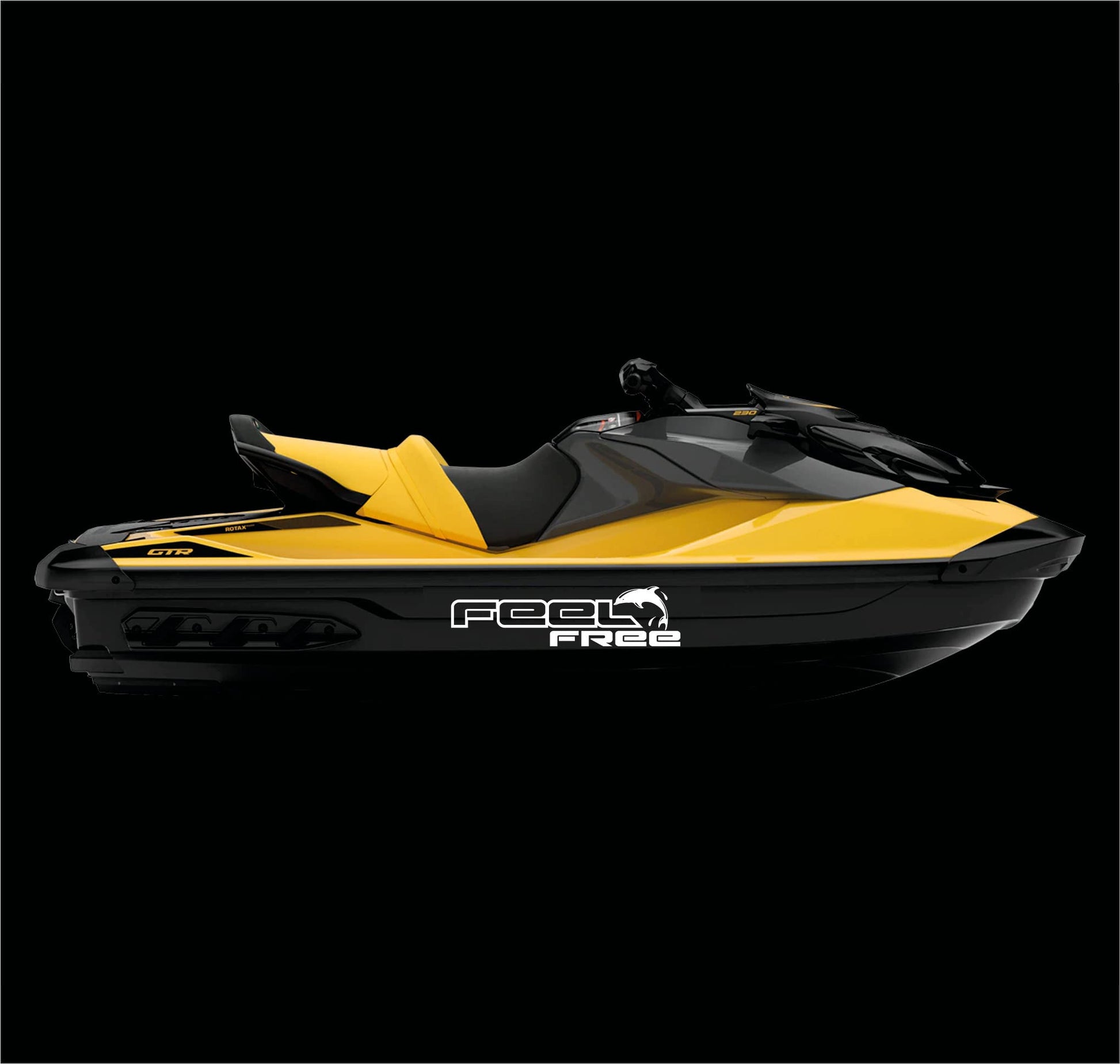 DualColorStampe Adesivi Compatibili con Sea Doo Sticker moto d'acqua elettrica FEEL FREE MARE Colore a scelta COD.M0289 a €14.99 solo da DualColorStampe