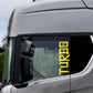 DualColorStampe Adesivi Compatibili con Scania Daf Iveco Man Camion accessori camion stickers camion finestrino TURBO COD.0305 a €21.99 solo da DualColorStampe