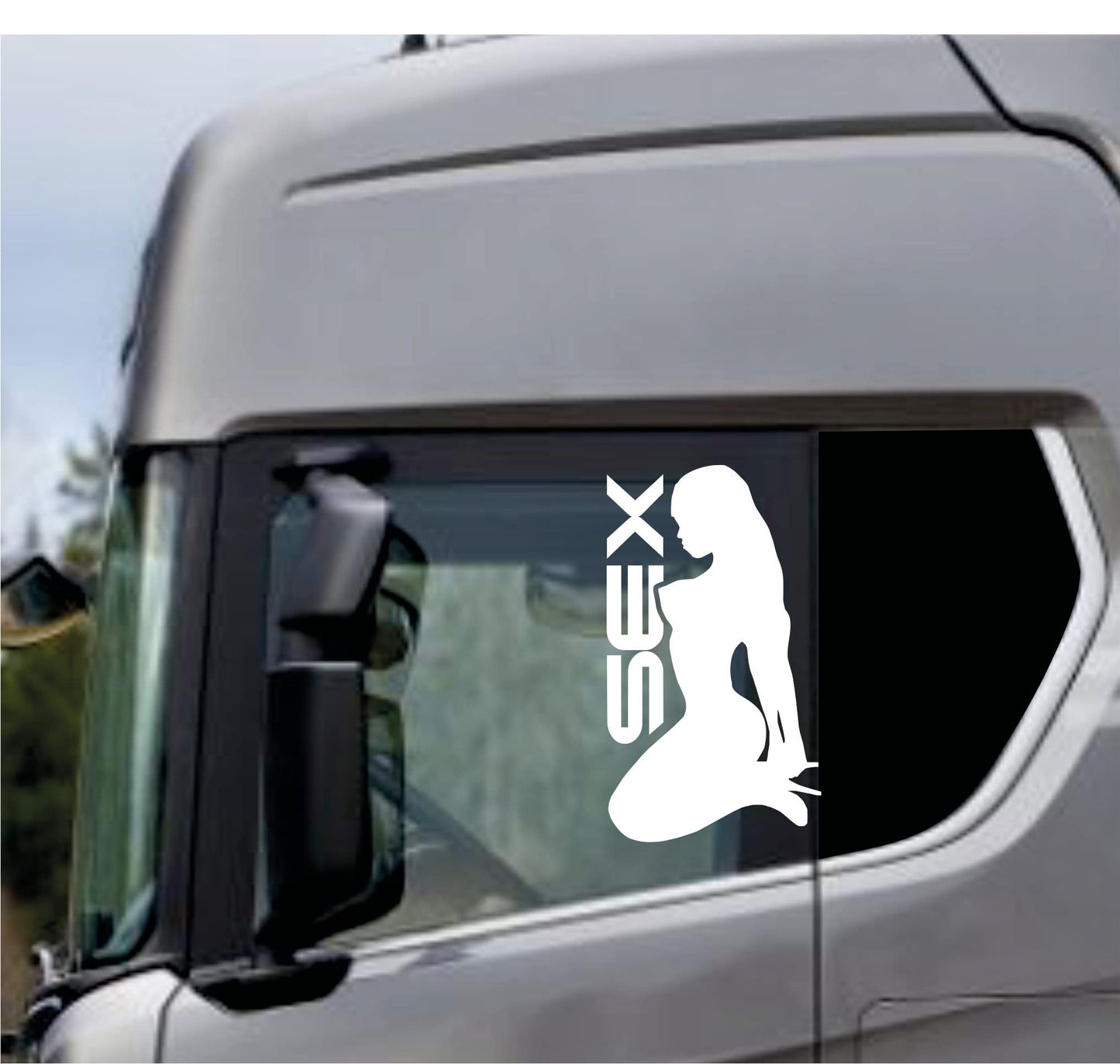 DualColorStampe Adesivi Compatibili con Scania Daf Iveco Man Camion accessori camion stickers camion finestrino SEX DONNA COD.0333 a €19.99 solo da DualColorStampe