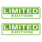 DualColorStampe 2x Adesivi in vinile "Limited Edition" per auto, finestra pc computer Cofano camper vetri C.0255 a €5.00 solo da DualColorStampe