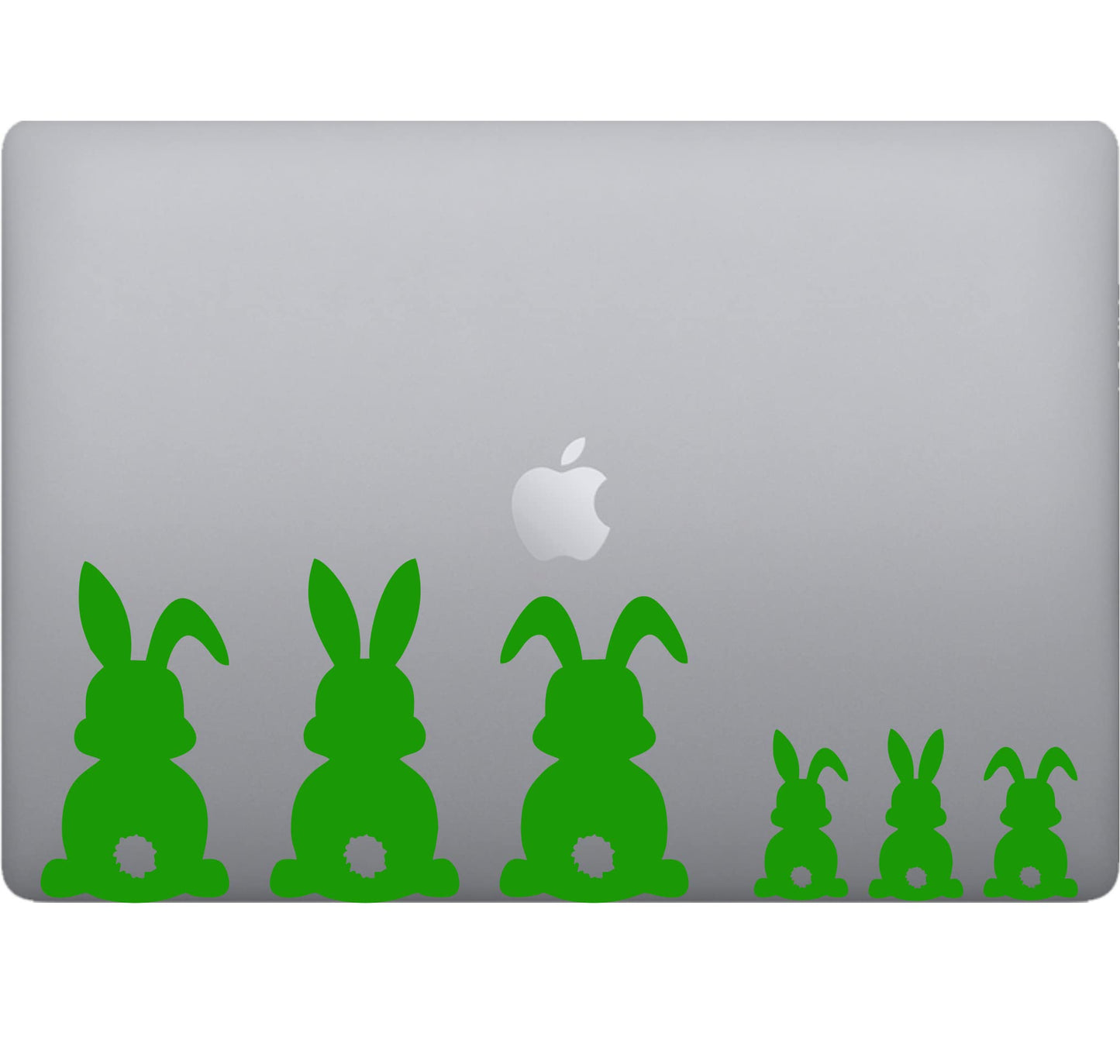 Adesivo CONIGLI-RABBITS decalcomania vinile tablet computer , macbook , decalcomania arte mela -Vinile colore a scelta COD.P00054 a €10.99 solo da DualColorStampe