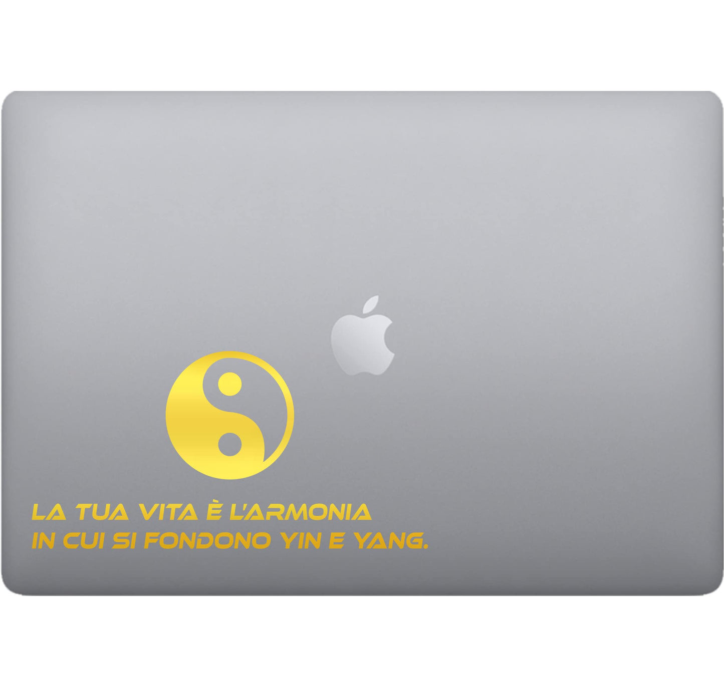 Adesivo YIN YANG decalcomania vinile tablet computer , macbook , decalcomania arte mela -Vinile colore a scelta COD.P0052 a €9.99 solo da DualColorStampe