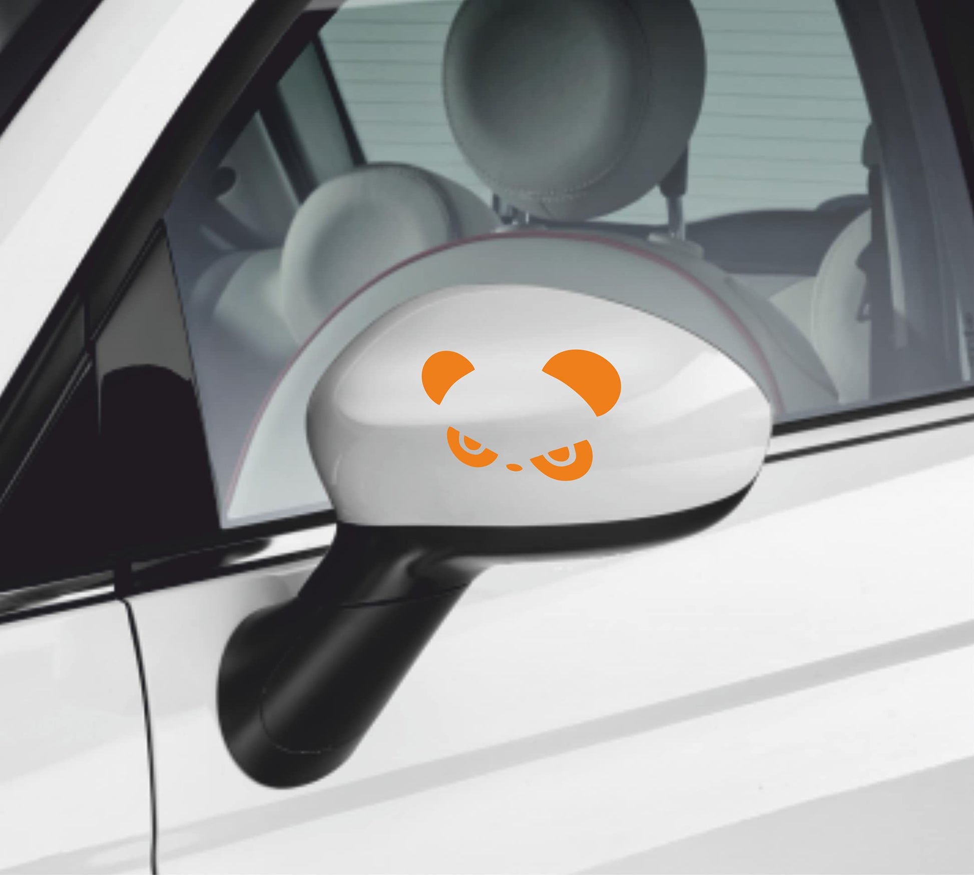 Adesivi Panda arrabbiato per auto moto specchietti retrovisori auto moto stickers decalcomanie- vinile colore a scelta COD.0050 a €9.99 solo da DualColorStampe