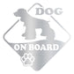 DualColorStampe Adesivo Cane a Bordo Dog on Board COCKER Decal Decalcomania Vinile Laptop Auto Moto Casco Camper Moto Biker COD.0315 a €10.99 solo da DualColorStampe
