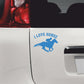 Adesivo I LOVE HORSE accessori equitazione cavallo Auto SUV Carrozzeria Finestra Decalcomanie auto casa porta TUNING Divertente Sticker Decal- vinile colore a scelta COD.0078 a €9.99 solo da DualColorStampe