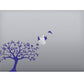 Adesivo albero uccellini Laptop Sticker Decalcomania Vinile Tablet Vinile adesivo macbook decalcomania arte mela -Vinile colore a scelta COD.P0048 a €10.99 solo da DualColorStampe