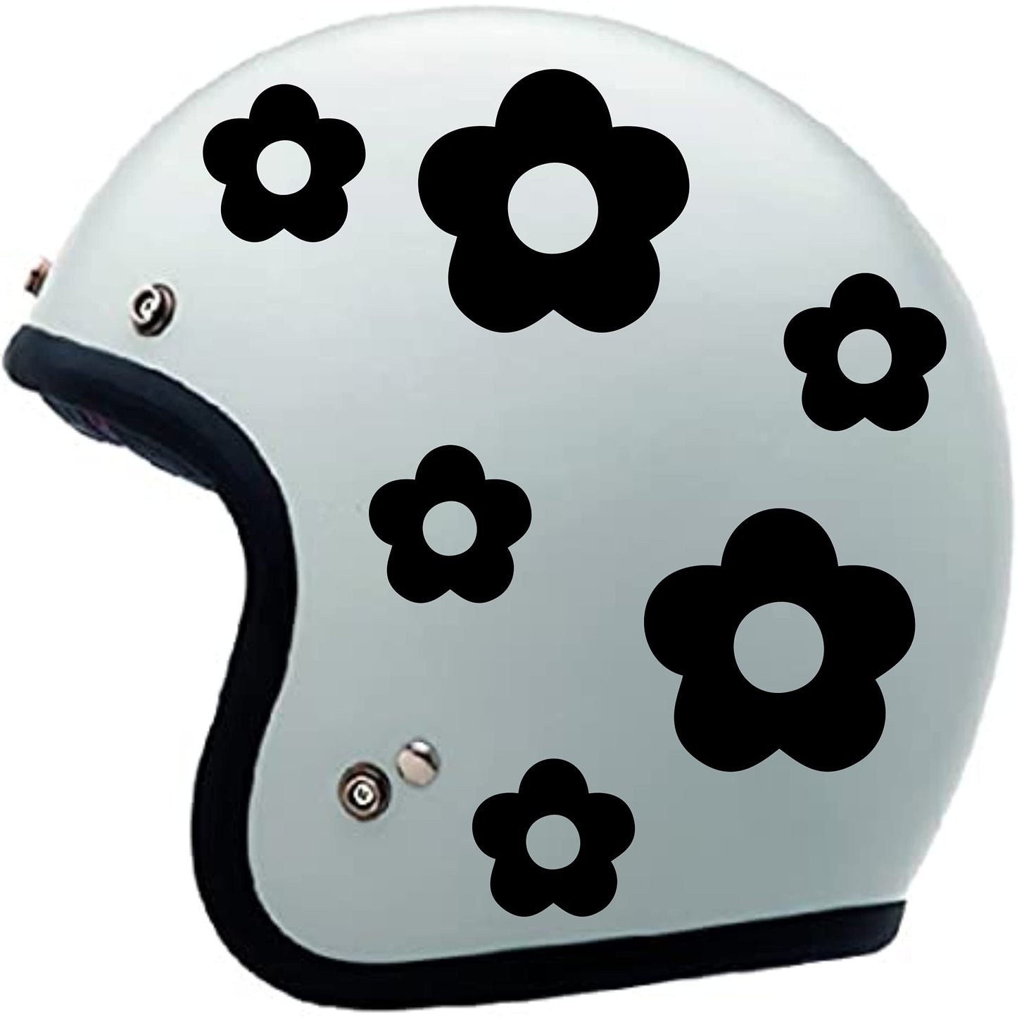 Adesivo -FIORI CASCO DONNA- decorazione per scooter casco auto moto stickers COD.C0022 a €9.99 solo da DualColorStampe