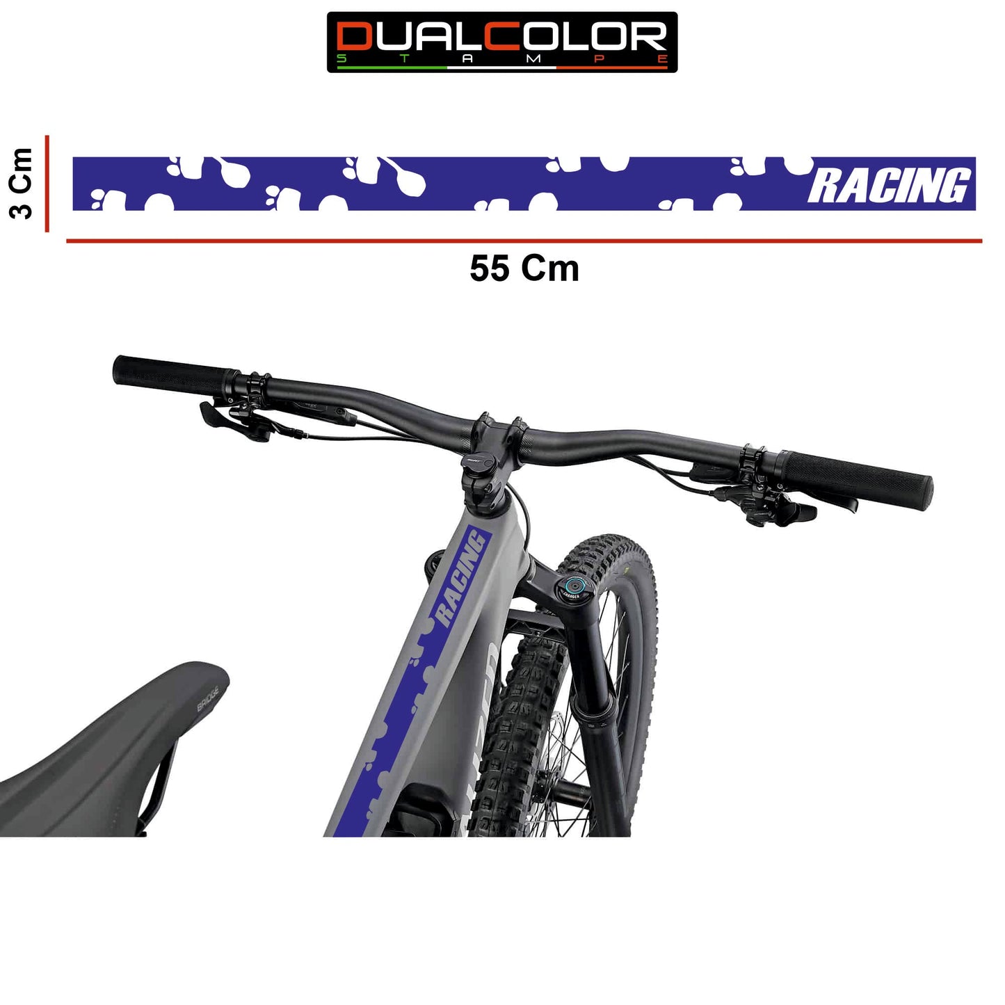 Set completo Adesivi Cerchi Bici MTB 26'' - 27,5'' - 28-29'' Pollici, adesivi forcella MTB, adesivi telaio MTB mani B0067 a €45.00 solo da DualColorStampe