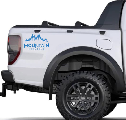 DualColorStampe ADESIVI PER PICKUP MOUNTAIN CLIMBING (2 PZ DX-SX)FUORISTRADA accessori stickers decal auto COD.0140 a €18.99 solo da DualColorStampe