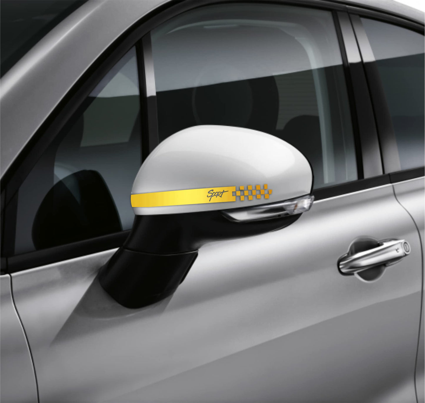 DualColorStampe Adesivi per Specchietti Retrovisori universali Car Stripes Strisce Design sportivo Confezione da 6 unità per Auto accessori auto stickers COD.0241 a €9.90 solo da DualColorStampe