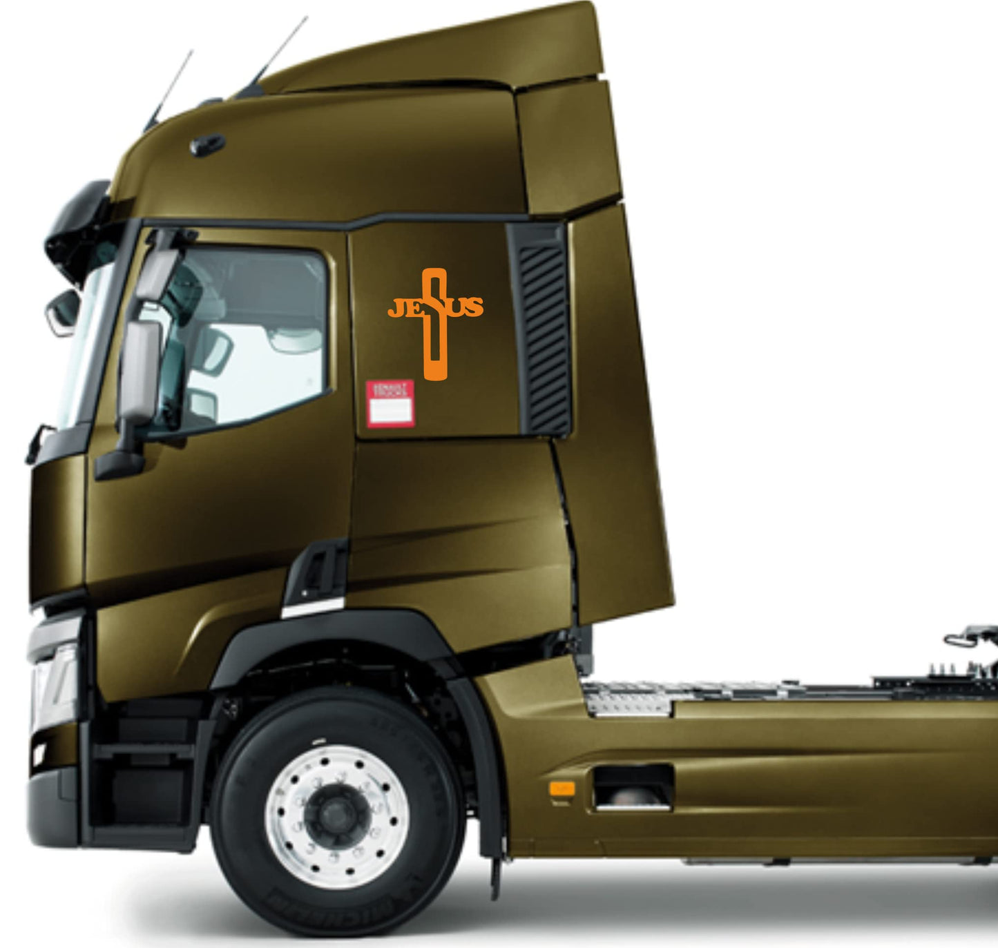 DualColorStampe Adesivi compatibili con Scania Iveco Man Daf Volvo per camion tir furgone jesus Gesù decorazioni camion accessori stickers COD.0221 a €18.90 solo da DualColorStampe