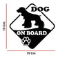 DualColorStampe Adesivo Cane a Bordo Dog on Board COCKER Decal Decalcomania Vinile Laptop Auto Moto Casco Camper Moto Biker COD.0315 a €10.99 solo da DualColorStampe