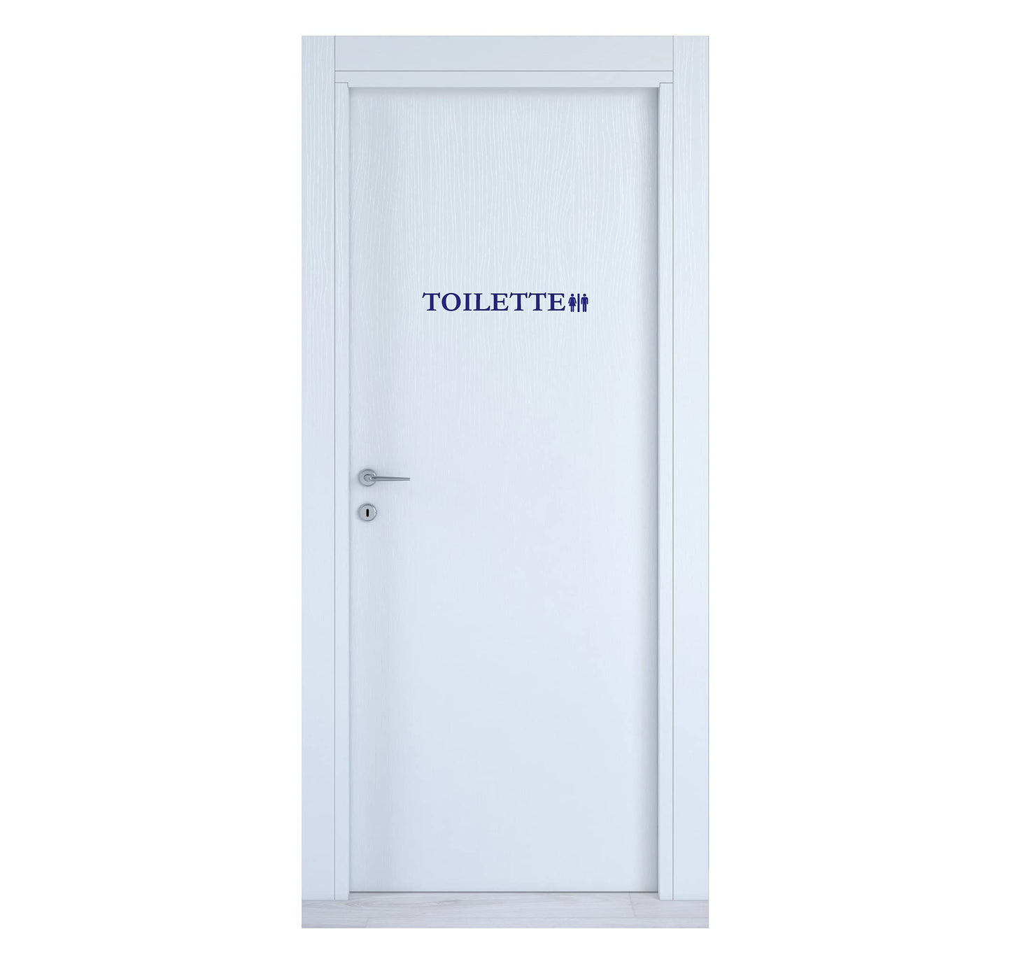 Adesivo Toilette decorazione per porta bagno ristorante water sanitari COD. W0010 a €12.99 solo da DualColorStampe