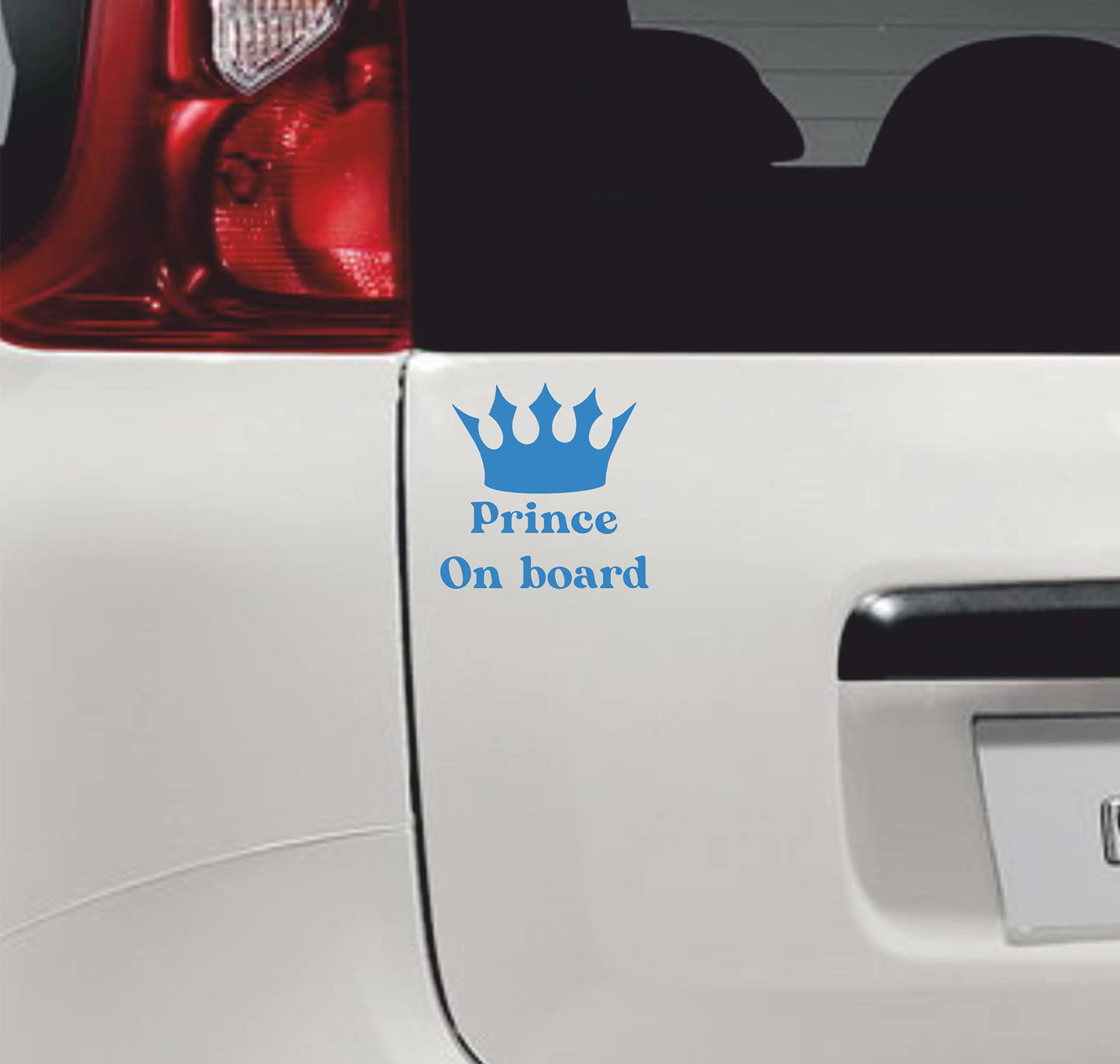 Adesivi Prince On Board Bimbo a Bordo principe auto moto stickers corona principe neonato decalcomanie- vinile colore a scelta COD.0042 a €12.99 solo da DualColorStampe