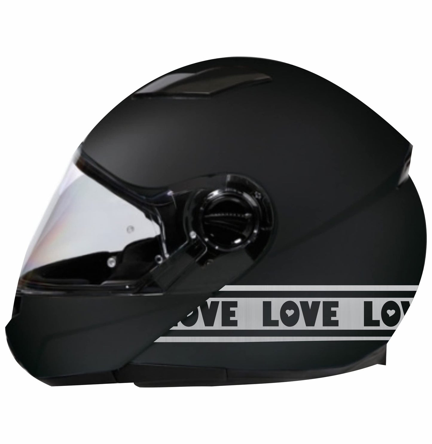 DualColorStampe Adesivi per casco cuori Love moto motorino Helmet universale Stripes Strisce Design sportivo stickers COD.C0050 a €12.99 solo da DualColorStampe