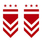 DualColorStampe Adesivi Stelle Graduate Adesivi Esercito Militare US Army Montanti rifrangenti riflettenti catarifrangenti per scooter auto moto stickers COD.0270 a €9.99 solo da DualColorStampe