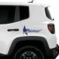 DualColorStampe Adesivi compatibili con JEEP RENEGADE fiancata laterale Off Road stella militare Adesivi Stickers Auto Decal accessori auto decorazione -COD.0293 a €15.99 solo da DualColorStampe