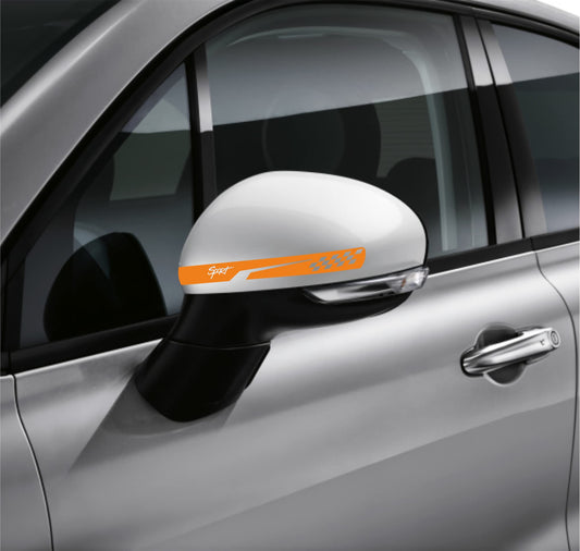 DualColorStampe Adesivi per Specchietti Retrovisori universali Car Stripes Strisce Design sportivo Confezione da 6 unità per Auto accessori auto stickers COD.0239 a €9.90 solo da DualColorStampe