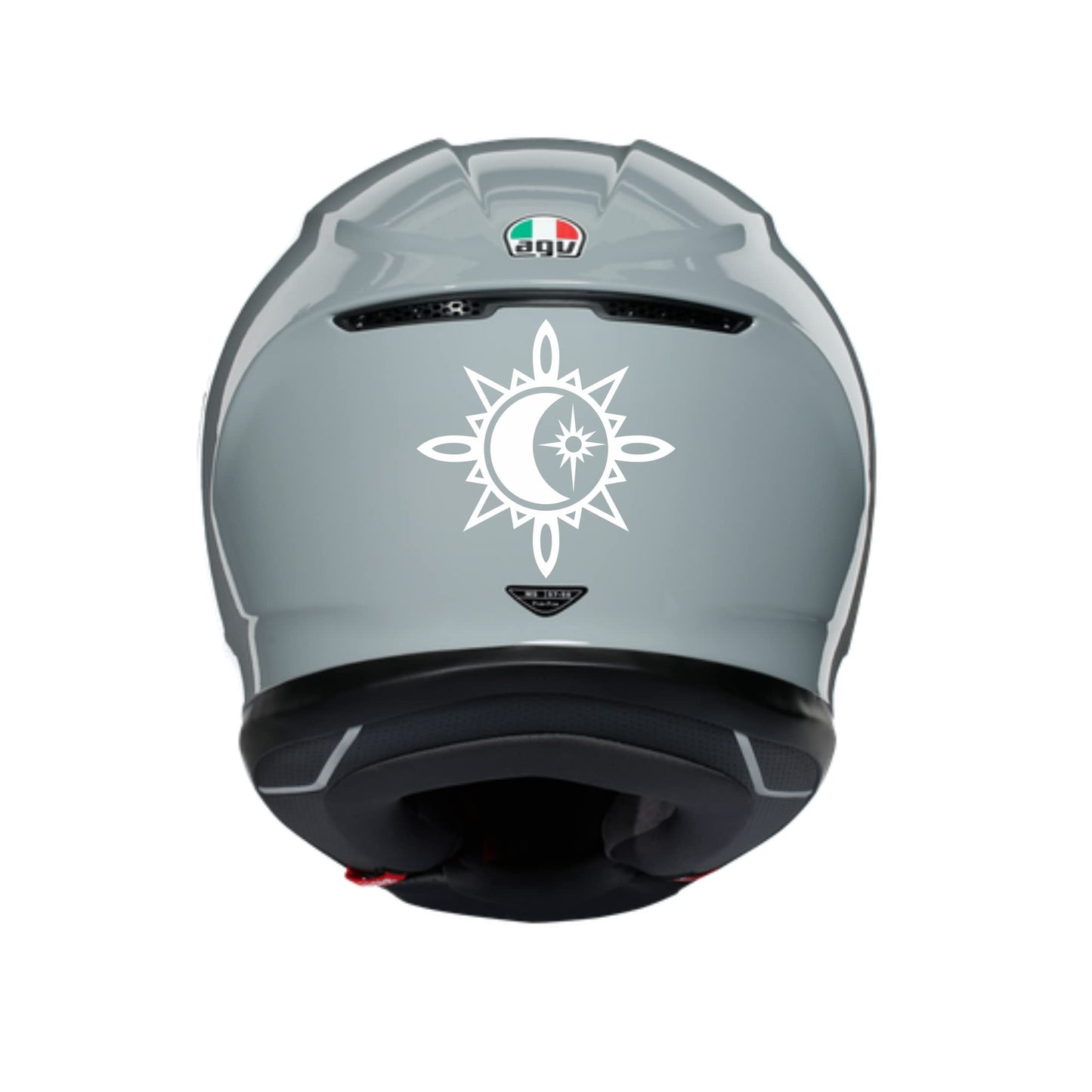 Adesivi Tribale sole-luna CASCO ACCESSORI MOTO decorazione per scooter casco (2 PZ) vinile colore a scelta COD.C0033 a €10.99 solo da DualColorStampe