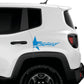 DualColorStampe Adesivi compatibili con JEEP RENEGADE fiancata laterale Off Road stella militare Adesivi Stickers Auto Decal accessori auto decorazione -COD.0293 a €15.99 solo da DualColorStampe
