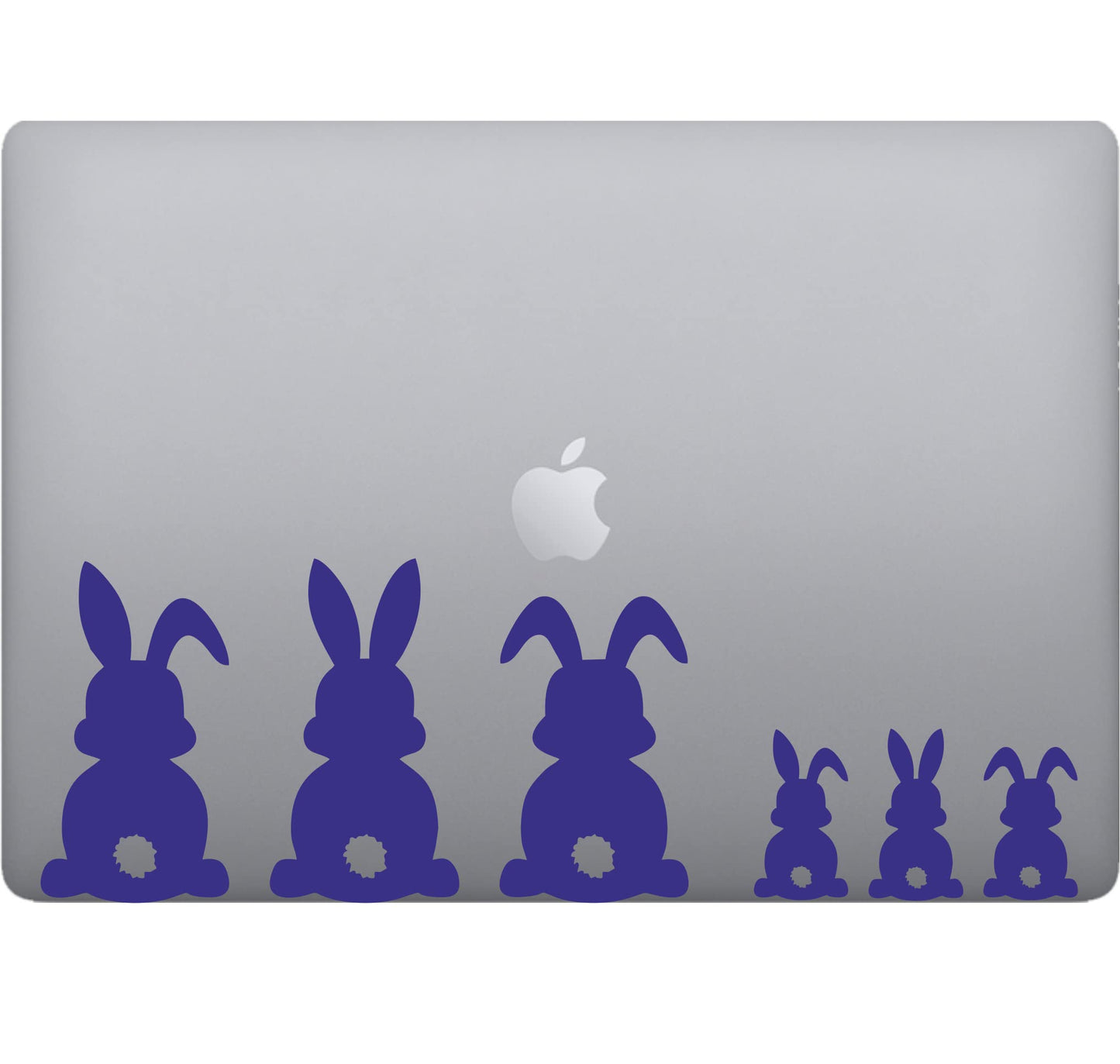 Adesivo CONIGLI-RABBITS decalcomania vinile tablet computer , macbook , decalcomania arte mela -Vinile colore a scelta COD.P00054 a €10.99 solo da DualColorStampe