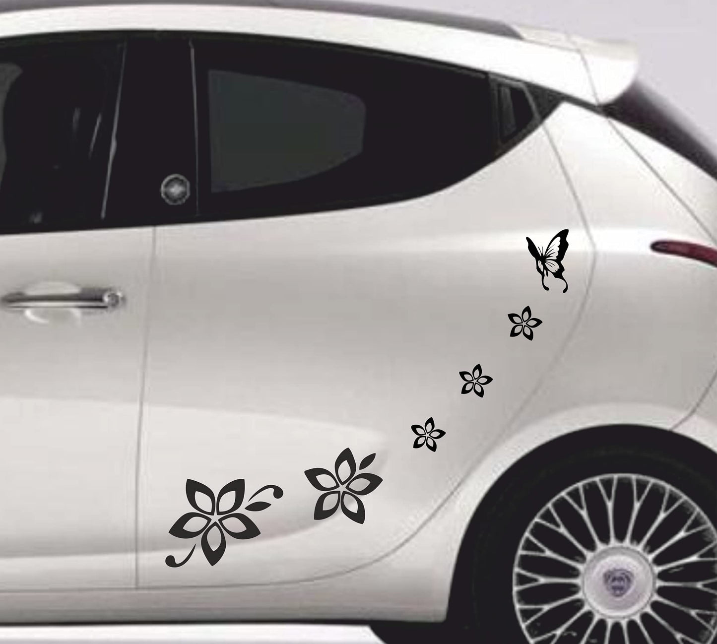Stickers voor auto - Bloemen vlinders - Auto Car - Auto Moto Camper – DualColorStampe