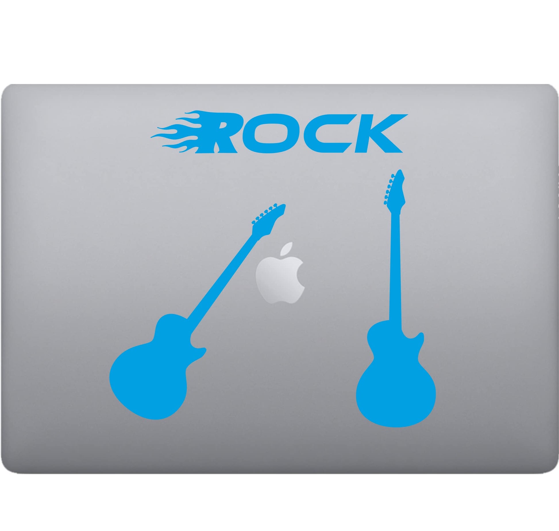 Adesivo Rock GUITAR-CHITARRA decalcomania vinile tablet computer , macbook , decalcomania arte mela -Vinile colore a scelta COD.P0058 a €10.99 solo da DualColorStampe