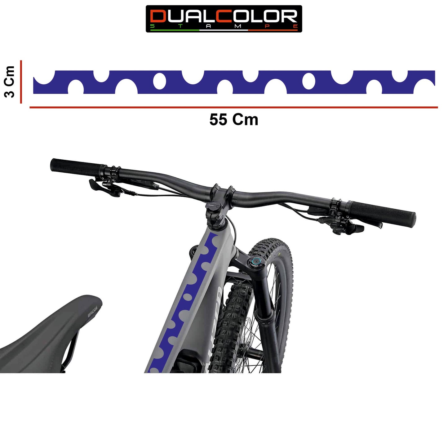 Set completo Adesivi Cerchi Bici MTB 26'' - 27,5'' - 28-29'' Pollici, adesivi forcella MTB, adesivi telaio MTB pois B0069 a €45.00 solo da DualColorStampe