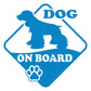 DualColorStampe Adesivo Cane a Bordo Dog on Board COCKER Decal Decalcomania Vinile Laptop Auto Moto Casco Camper Moto Biker COD.0315 a €10.99 solo da DualColorStampe