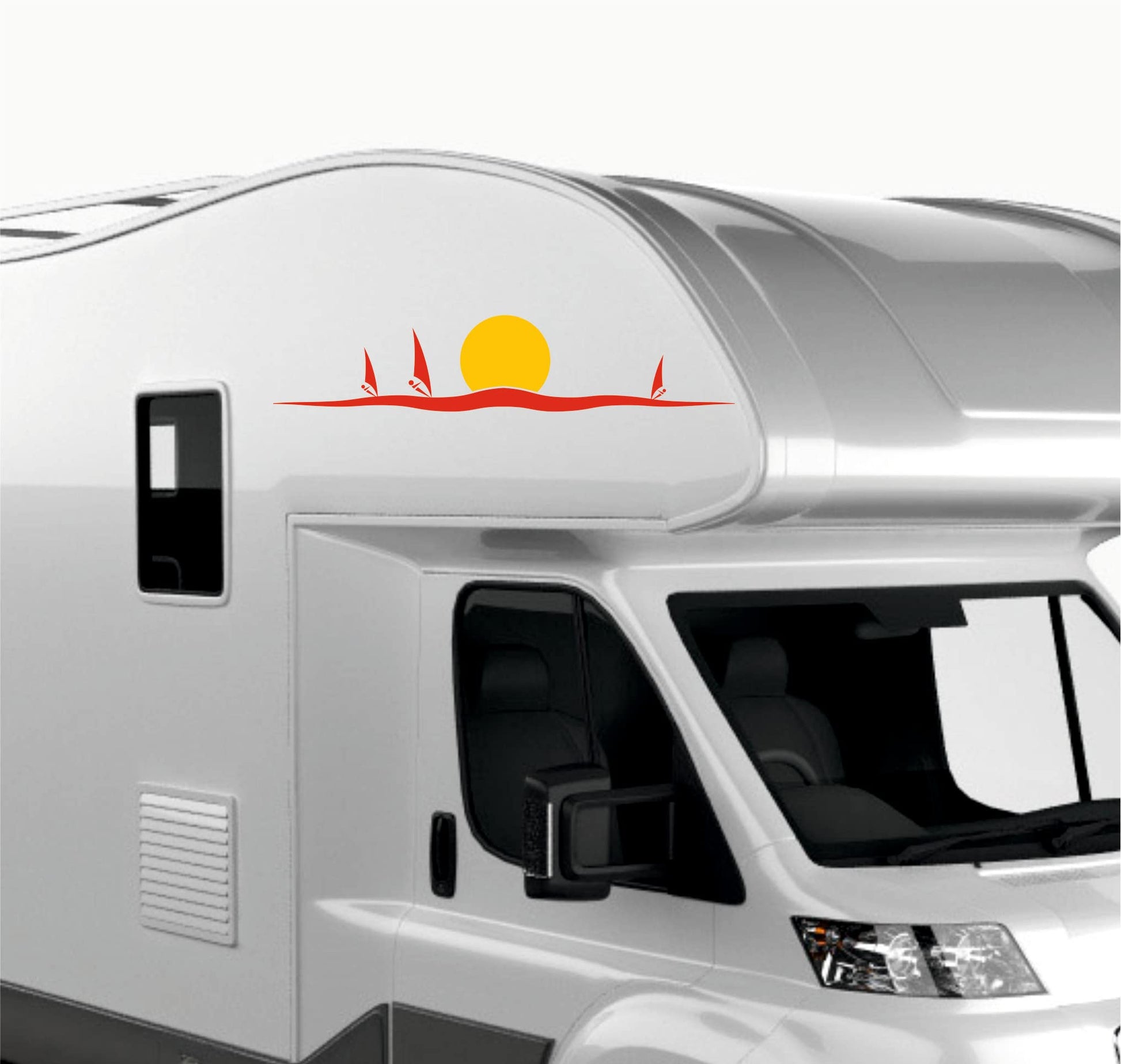 DualColorStampe Adesivi per Camper Compatibili con Adria Arca Bürstner Carthago Chausson Elnagh Mclouis Caravan Motorhome roulotte SURF SOLE CAMPER COD.0336 a €26.99 solo da DualColorStampe