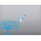 Adesivo albero uccellini Laptop Sticker Decalcomania Vinile Tablet Vinile adesivo macbook decalcomania arte mela -Vinile colore a scelta COD.P0048 a €10.99 solo da DualColorStampe