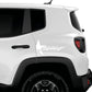DualColorStampe Adesivi compatibili con JEEP RENEGADE fiancata laterale Off Road stella militare Adesivi Stickers Auto Decal accessori auto decorazione -COD.0293 a €15.99 solo da DualColorStampe