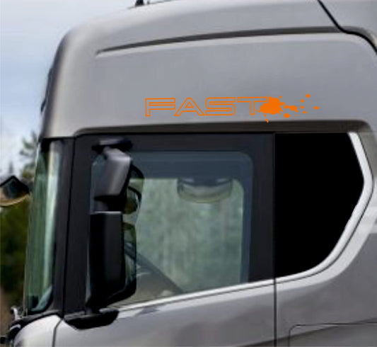 DualColorStampe Adesivi Compatibili con Scania Daf Iveco Man Camion accessori camion stickers camion finestrino fast COD.0304 a €19.99 solo da DualColorStampe