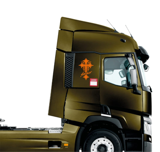 DualColorStampe Adesivi Compatibili con Scania Daf Iveco Man Camion accessori camion stickers camion finestrino Jesus CROCE COD.0309 a €19.99 solo da DualColorStampe